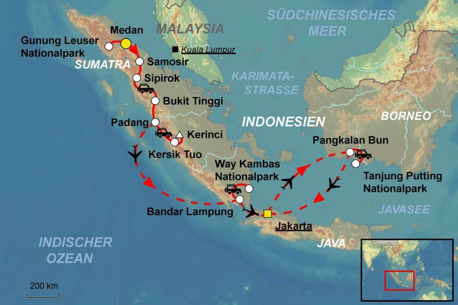 Indonesien Rundreise Inseln Vom Jet Reisen